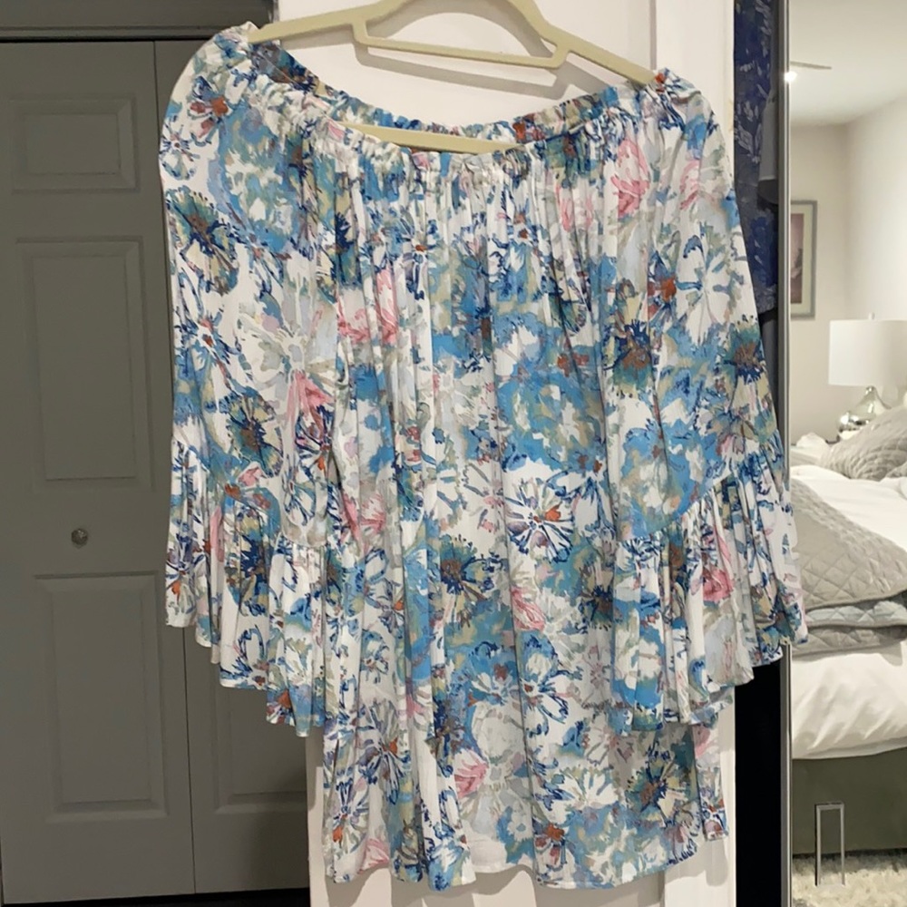 Floral off the shoulder